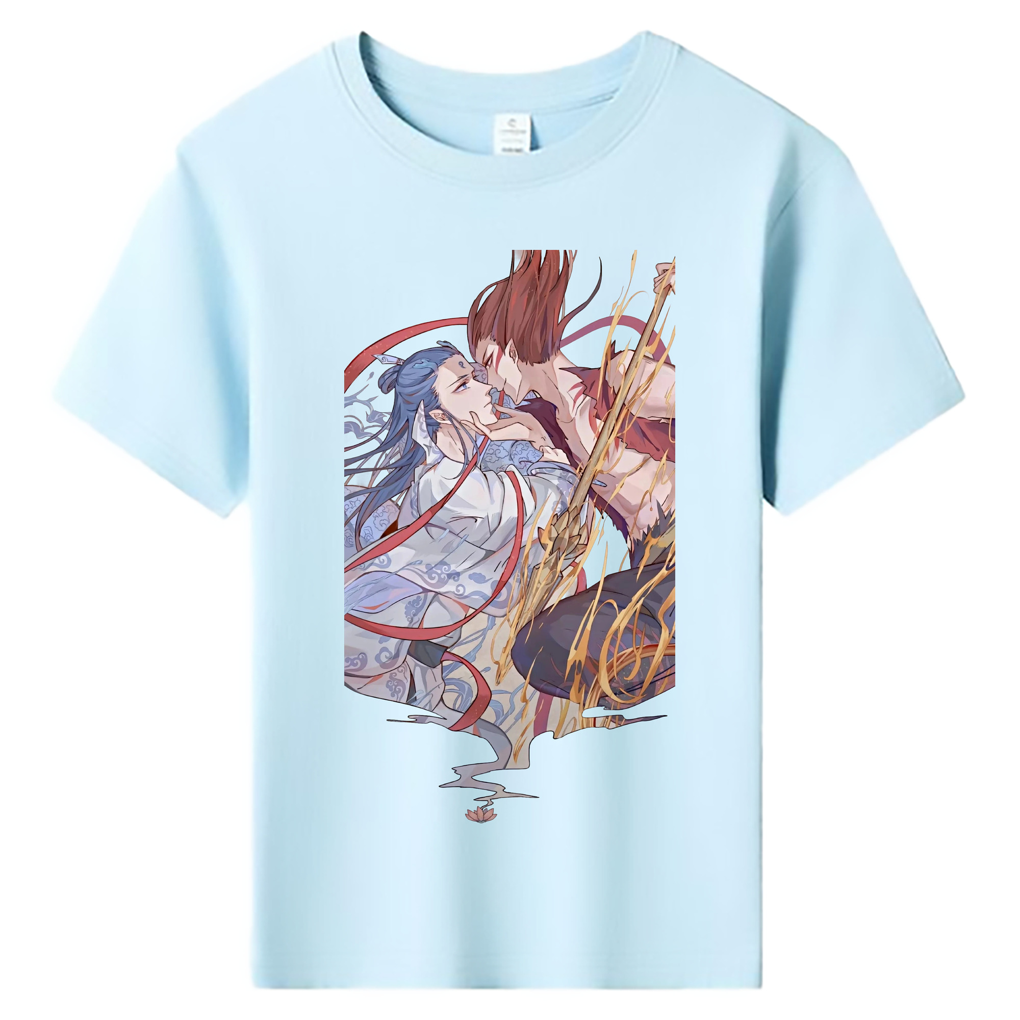 （画像用） Ne Zha 2 ナタ 魔童の大暴れ 綿100％キッズTシャツ（フロントプリント）